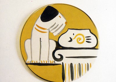12_piatto da muro- oro